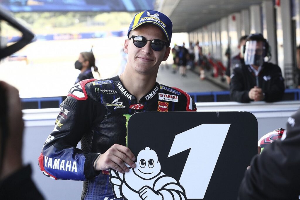 Quartararo back on pole, Marquez 14th.