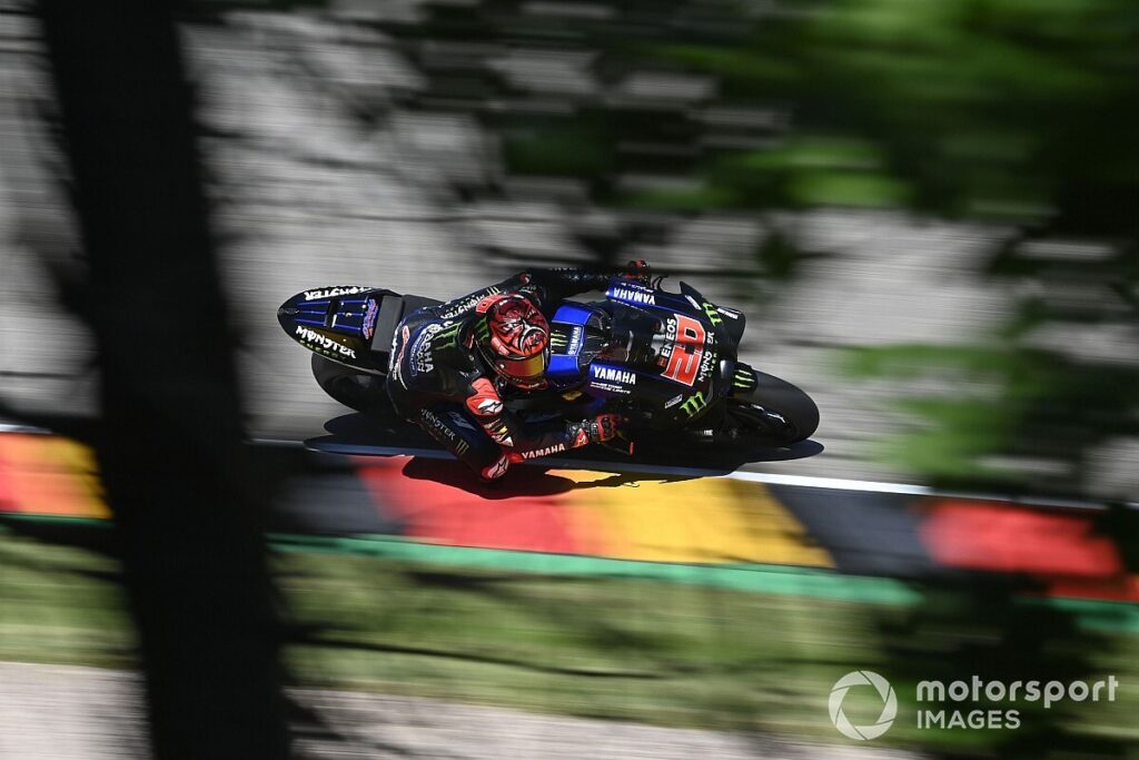 German MotoGP: Quartararo leads FP3, Vinales heads into Q1