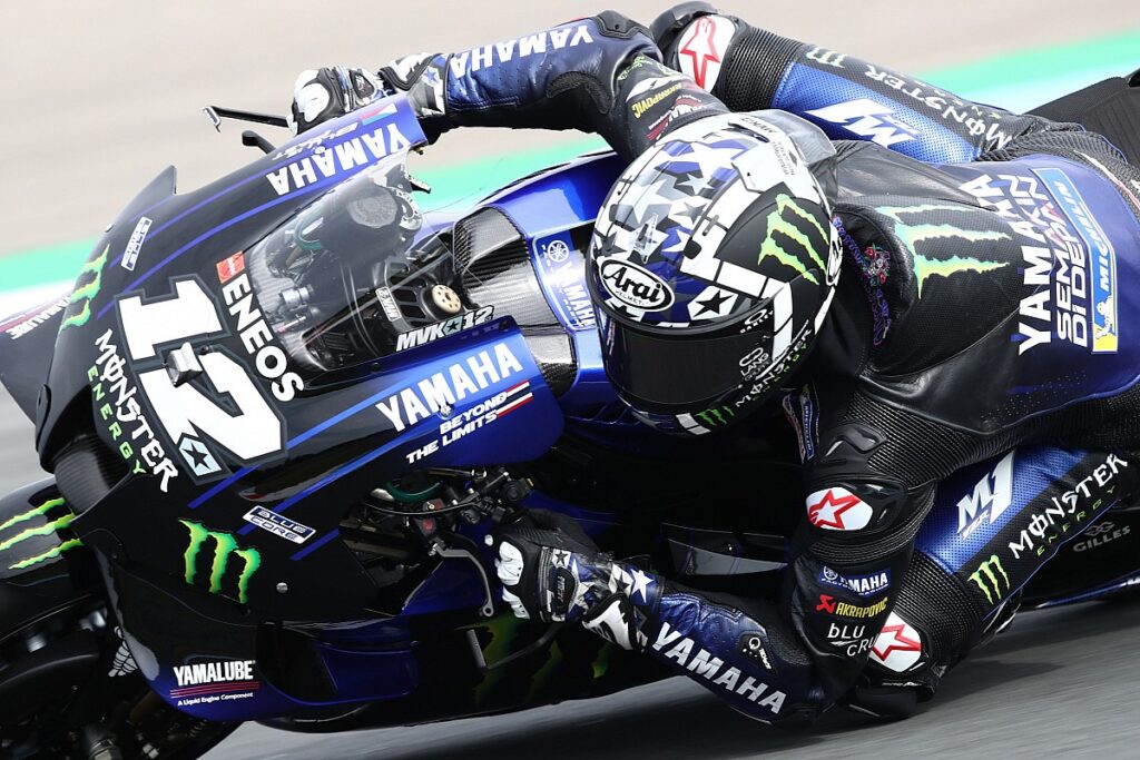 Maverick Vinales storms in Yamaha 1-2.  to the pole position