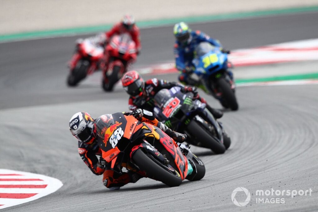 Barcelona MotoGP: Oliveira holds on to score KTM
