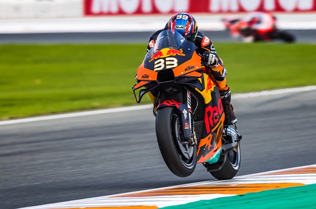 South African Brad Binder missed the Valencia podium after finishing fifth