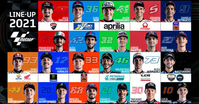 MotoGP rider line-up 2021 - Cycle News