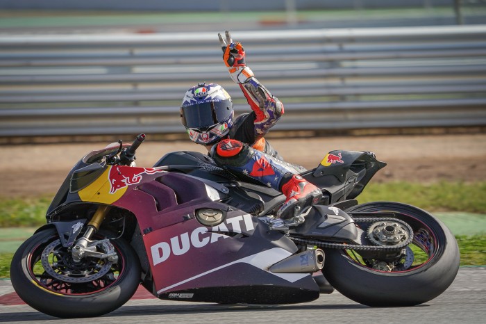 MotoGP stars test new Barcelona layout on superbikes