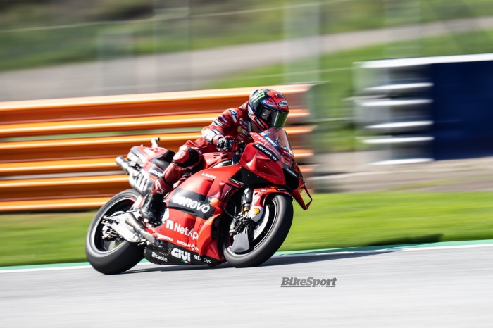 MotoGP Austria: Bagnaia wins FP3 when Martin falls
