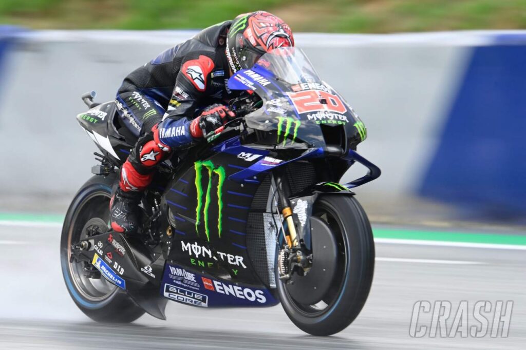MotoGP of Austria: Quartararo lacks rear grip when wet;  'I have no faith' |  MotoGP