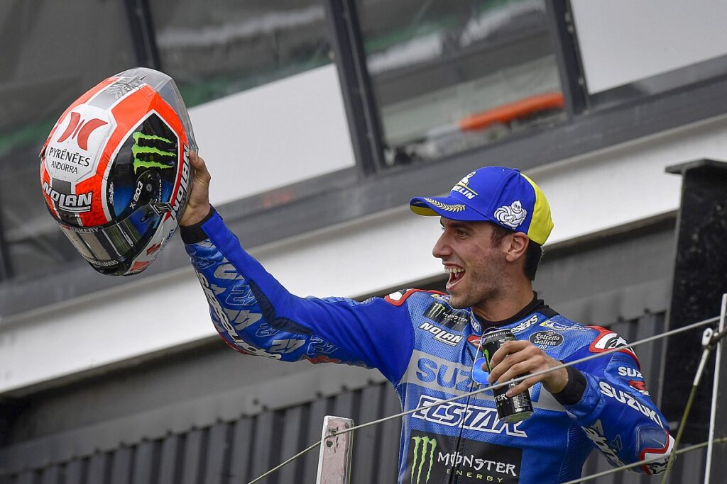 Rins lost his fear of falling after the MotoGP podium at Silverstone