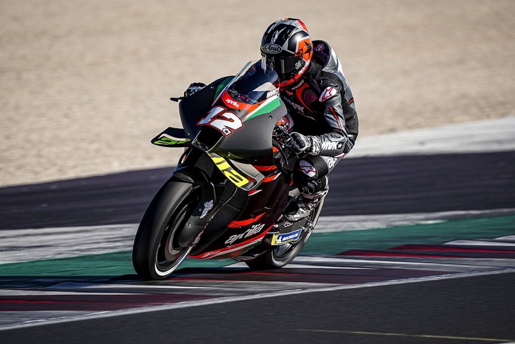 Vinales makes Aprilia MotoGP race debut in Aragon