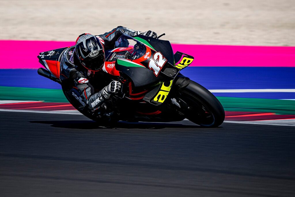 Vinales says Aprilia is testing the "happiest" he has ever been in MotoGP