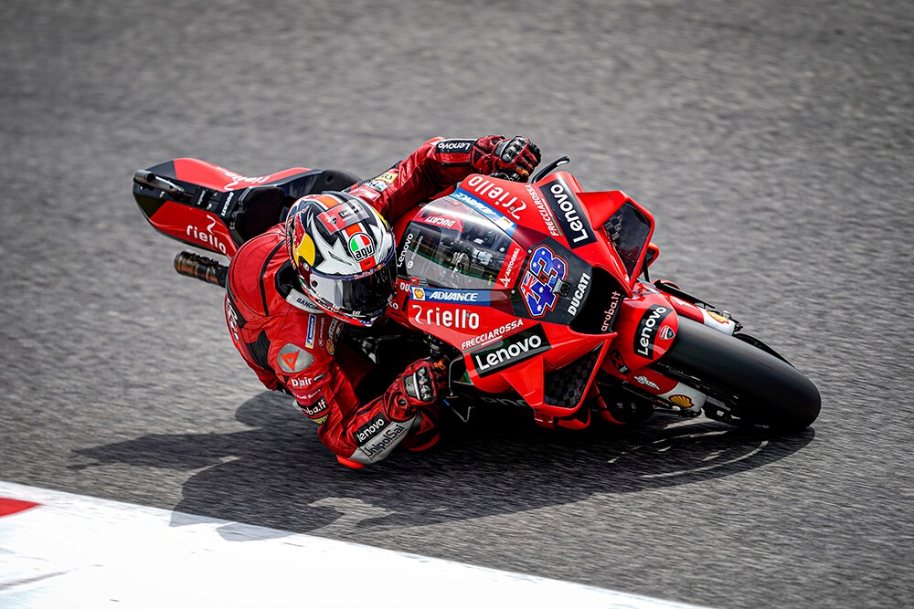 Jack Miller rules in an FP2 with three Ducati in the top 5