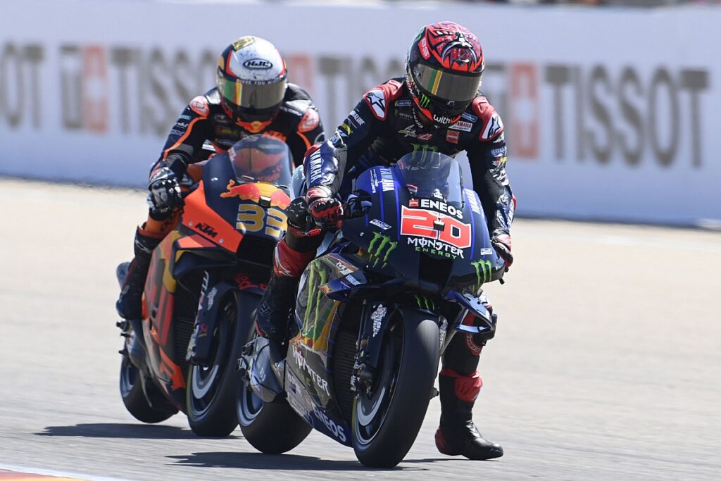 “Something went wrong” with Quartararos tires in the MotoGP race in Aragon