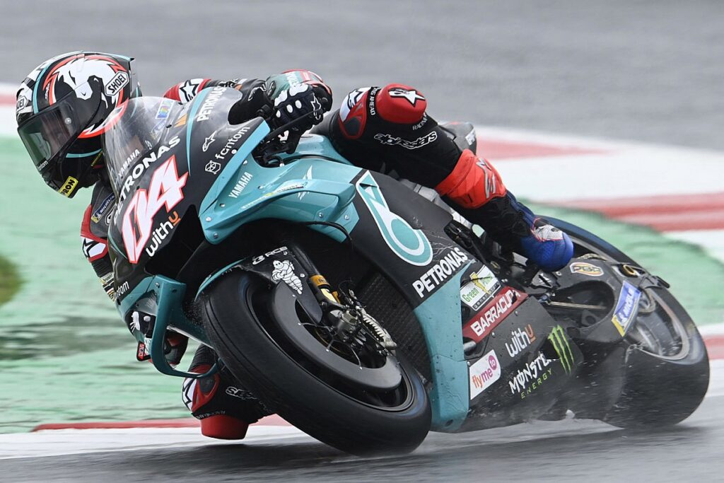 The Yamaha MotoGP bike felt "very strange" during practice at Misano