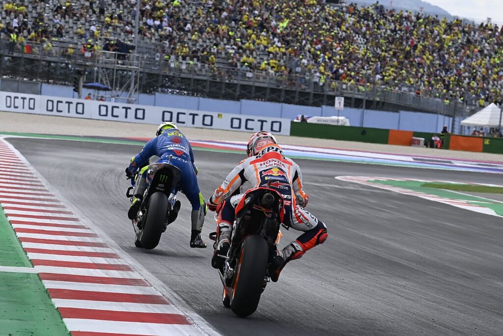 Joan Mir criticizes Marc Marquez's towing tactics in MotoGP