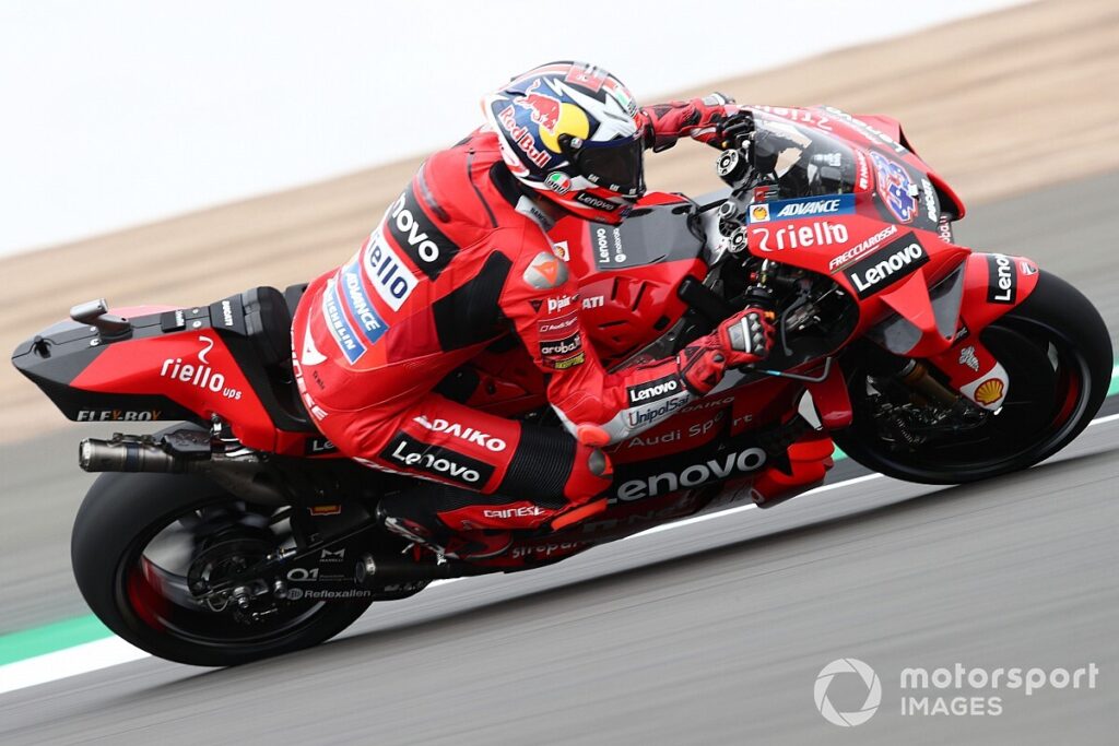Miller runs the busy FP3 for Ducati.  at