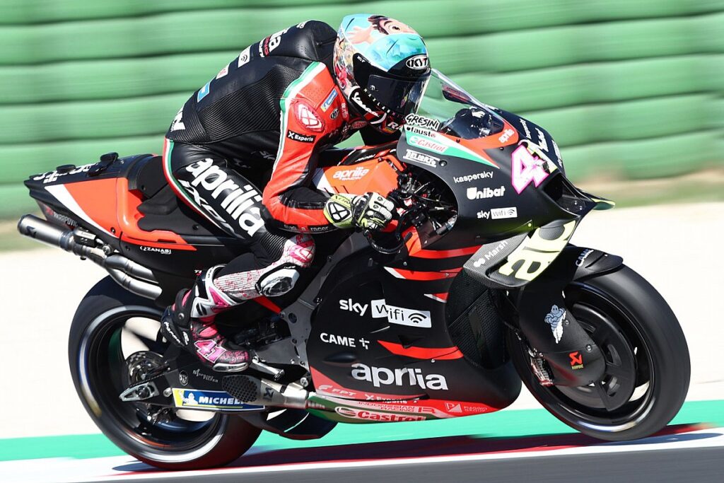 Aprilias Espargaro leads the final day of the MotoGP mid-season test at Misano