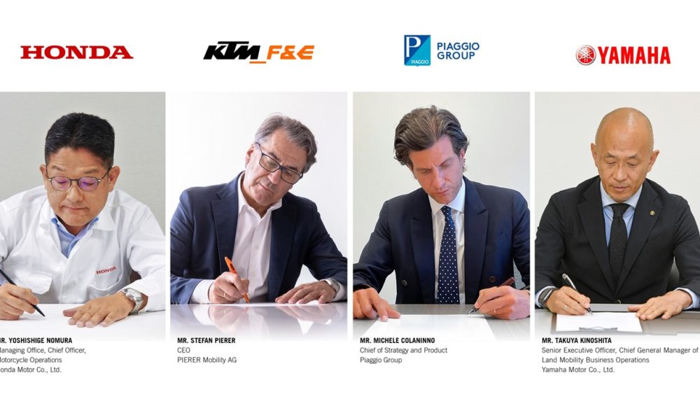 Piaggio, Honda, KTM and Yamaha form consortium for replaceable batteries