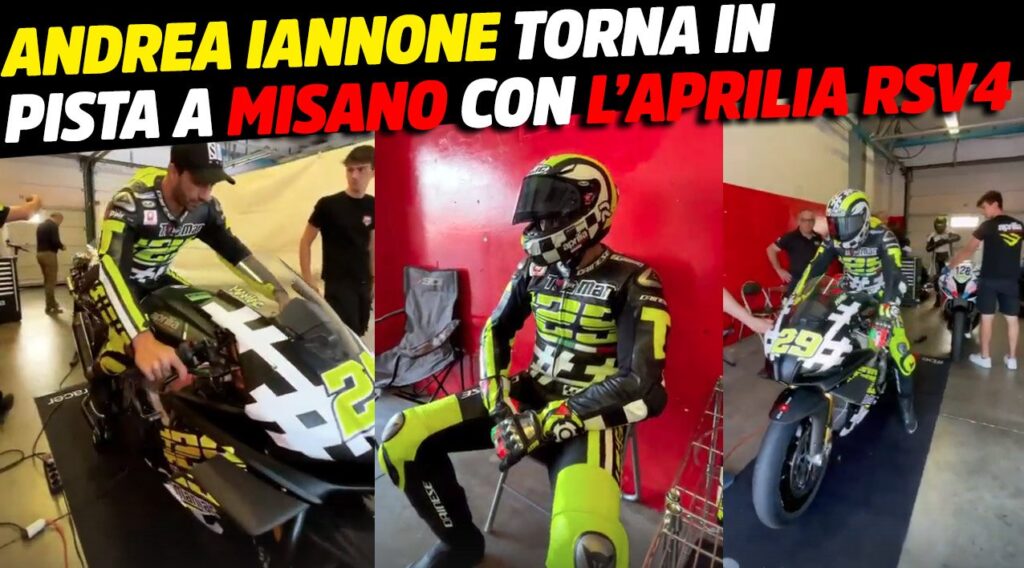 MotoGP, Andrea Iannone in Misano with the Aprilia RSV4: The Maniac doesn't give up
