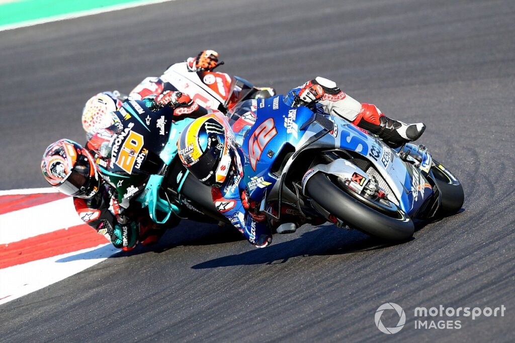 Alex Rins assumed that he had lost third place in the MotoGP classification