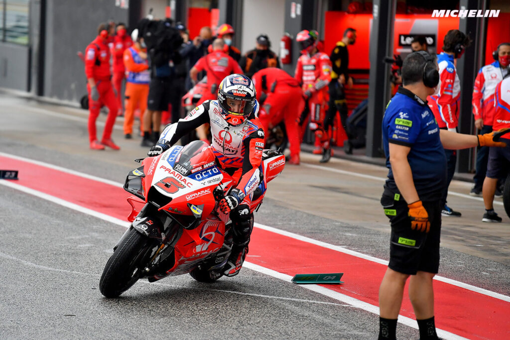 Johann Zarco explains the late exit in Q2: "I wanted it to dry out a bit, that wasn't a bad strategy"