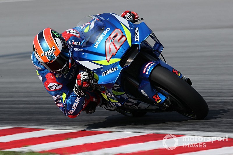 Rins increased by "unbelievable" Suzuki speed on used tires