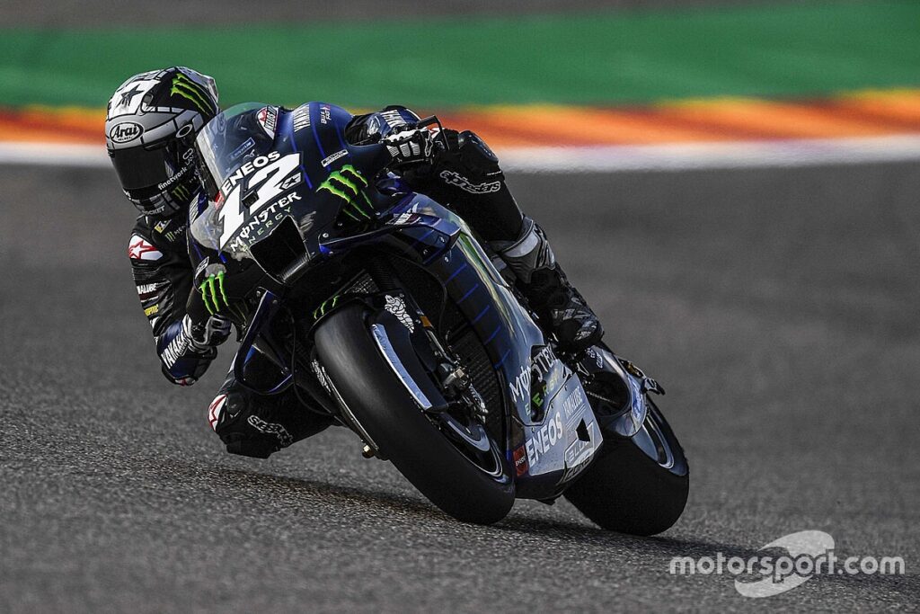 Vinales leads the delayed FP1, Quartararo crashes