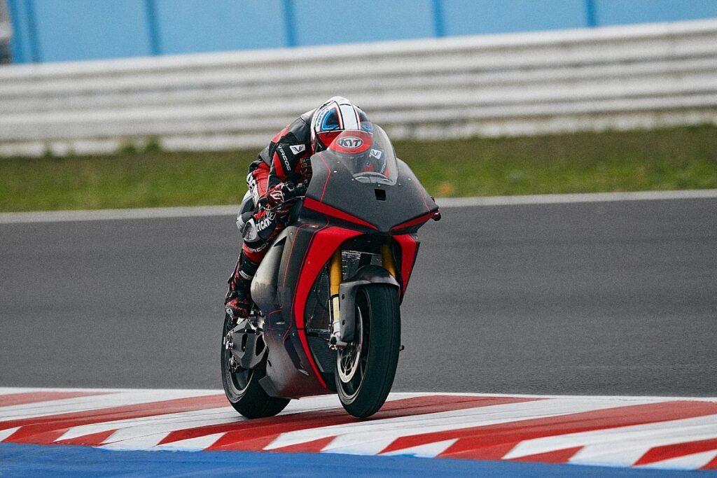 Ducati completes first test of an electric MotoE bike