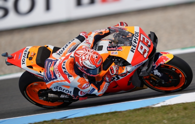 Mixed luck for the Repsol Honda Team in Assen on Friday