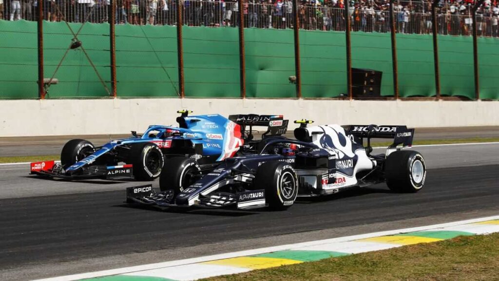 Honda's Max Verstappen second at the Brazilian GP