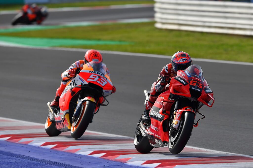 Francesco Bagnaia and Marc Márquez's absence in the Algarve: "Maybe they want to be more careful"