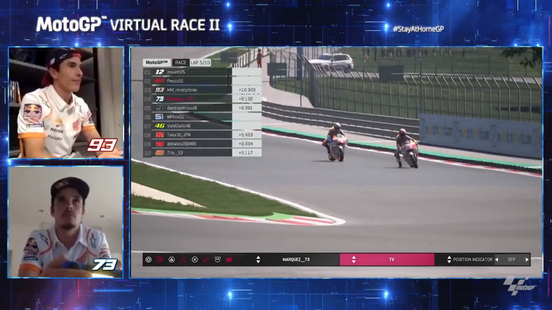 Miraculous Alex Marquez recovers for Virtual GP podium at the Red Bull Ring