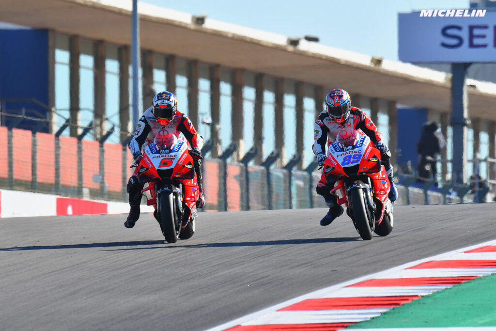 Johann Zarco and Jorge Martin safely in Pramac for 2023