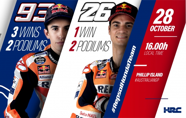 2018 World Champion Marc Marquez and the Repsol Honda Team in Australia on the hunt for the constructors' title
