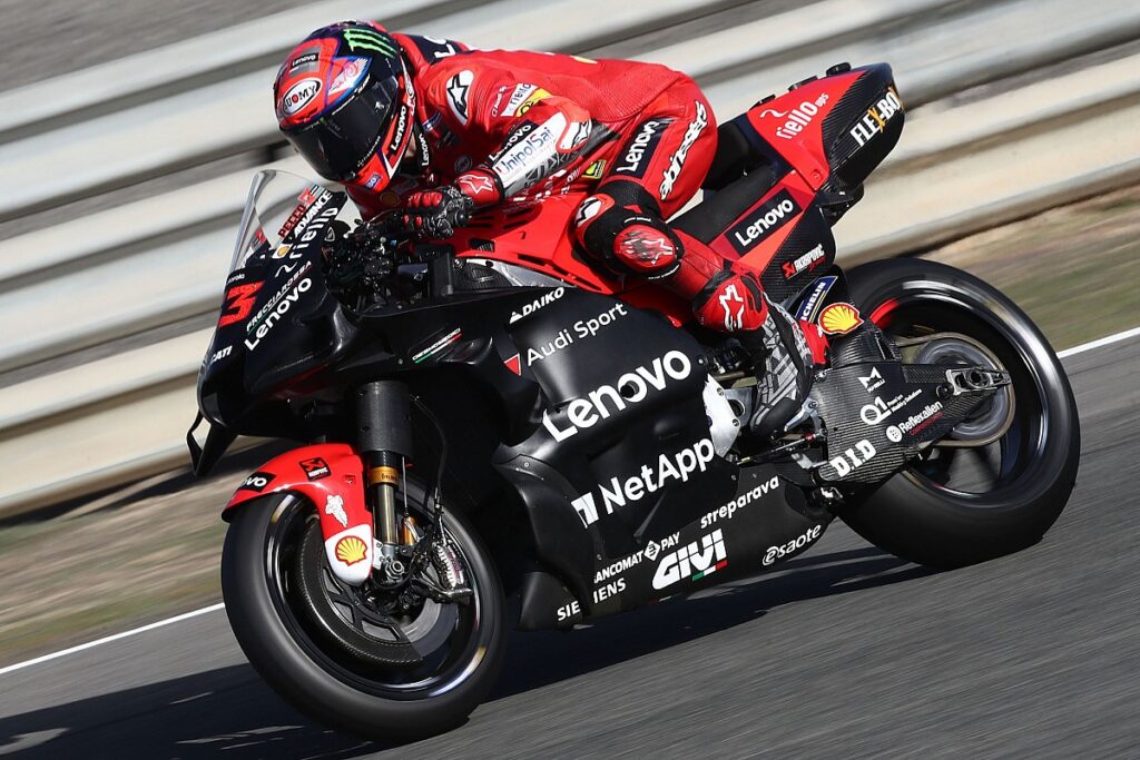 2022 Ducati MotoGP bike "ready to ride" after first test - Bagnaia