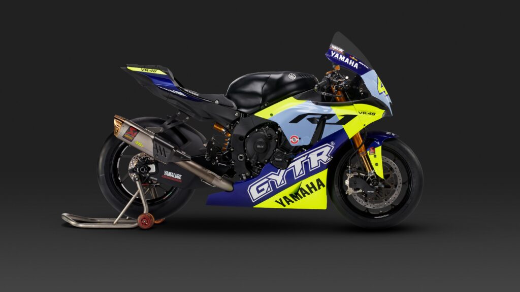 Yamaha Valentino Rossi GYTR R1 in honor of the MotoGP legend