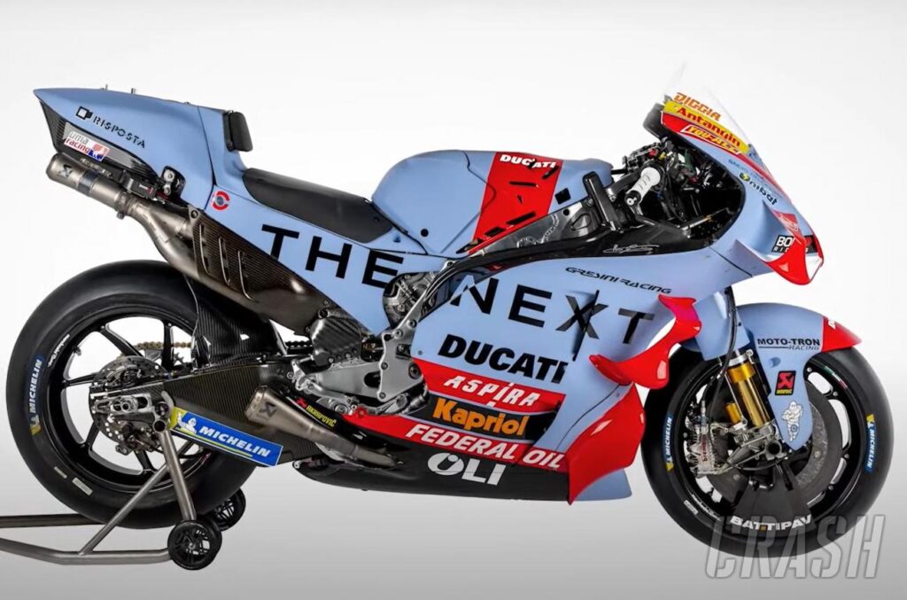 FIRST LOOK: Gresini unveils 2022 retro Ducati MotoGP colors |  MotoGP