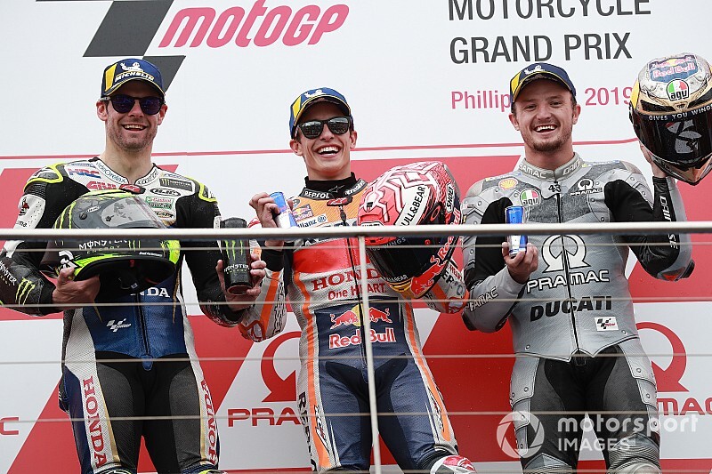 Marquez wins after Vinales crash in last lap