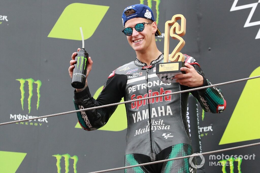 Quartararo wins as Rossi falls, Dovizioso falls