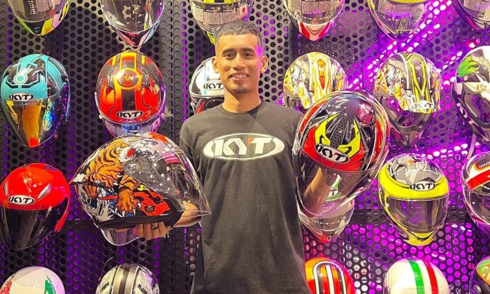 Hafizh Syahrin rides a KYT helmet for WorldSBK 2022