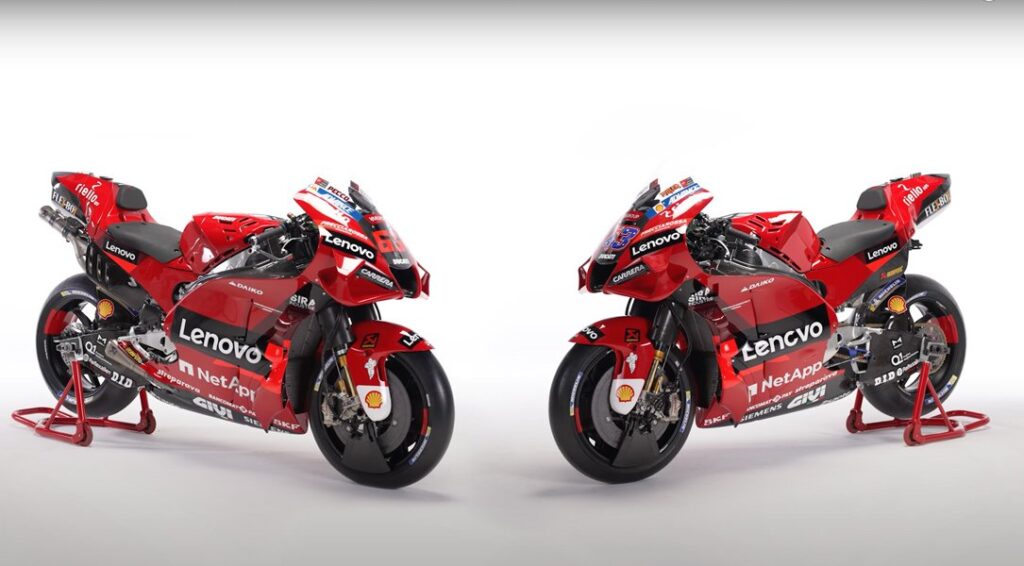 MotoGP, 2022 Ducatis of Pecco Bagnaia and Jack Miller revealed in a video
