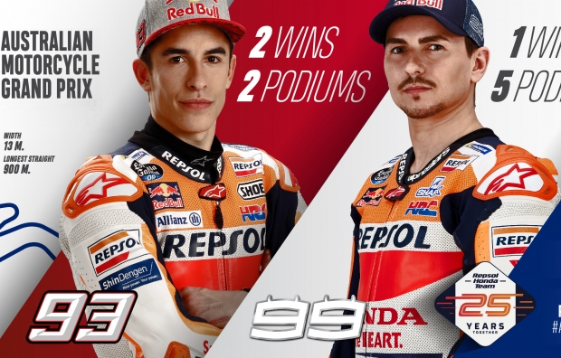 The relentless Repsol Honda team heads Down Under