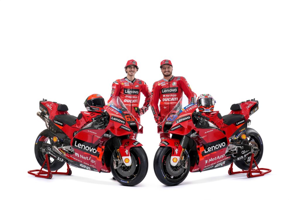 2022 Ducati Lenovo MotoGP bike and riders presented