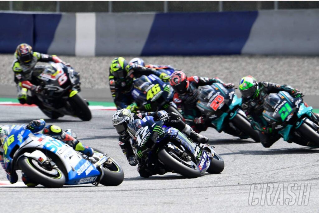 Austrian MotoGP: Vinales: 'I covered my head and the bike jumped up' |  MotoGP