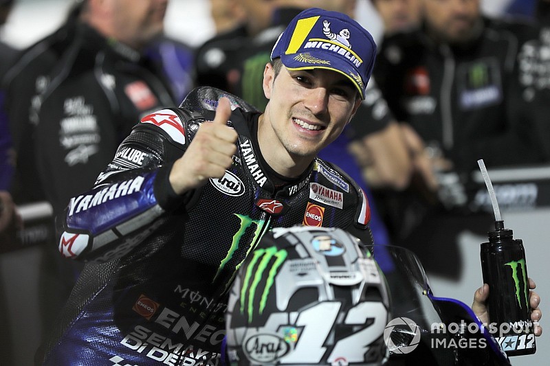 Vinales on pole, Rossi down in 14th