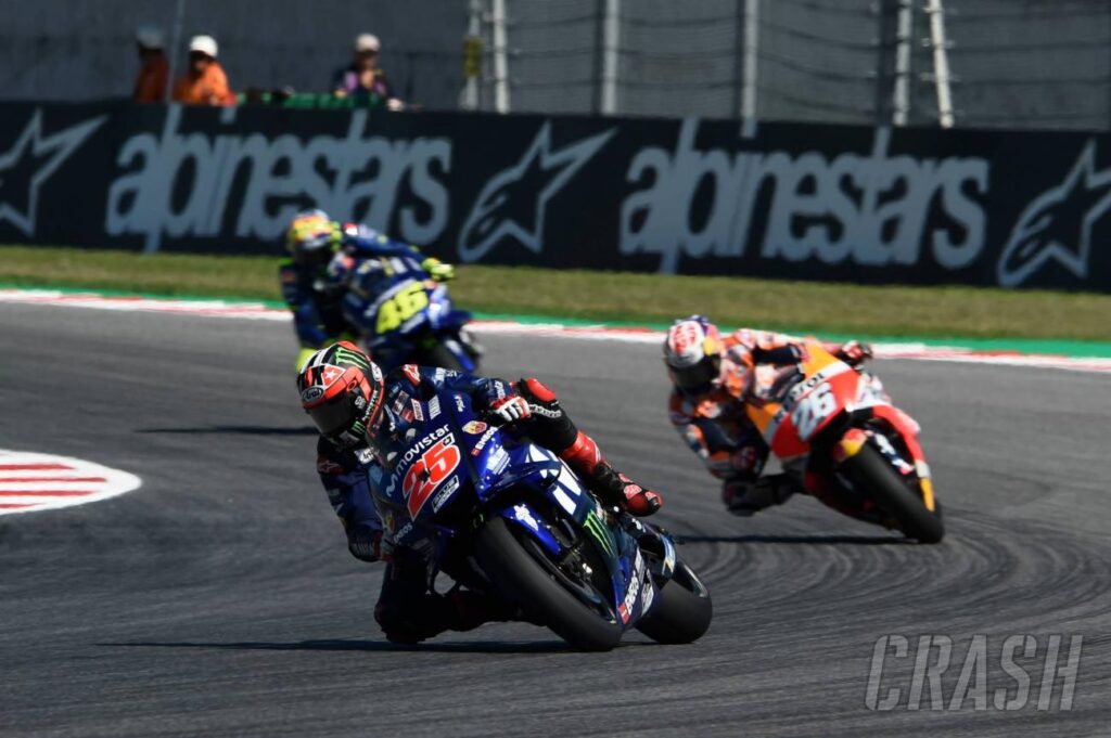 MotoGP: Vinales 'sliding all corner, overtaken like I was stopped' |  MotoGP