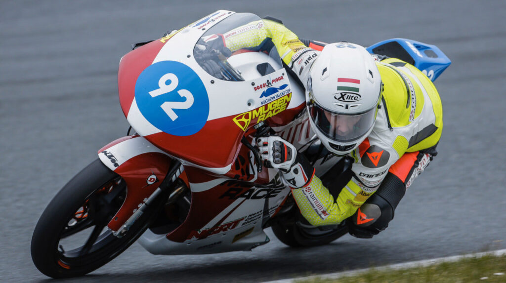 Rossi Moor (92) in action at Oschersleben. Photo courtesy Rossi Moor