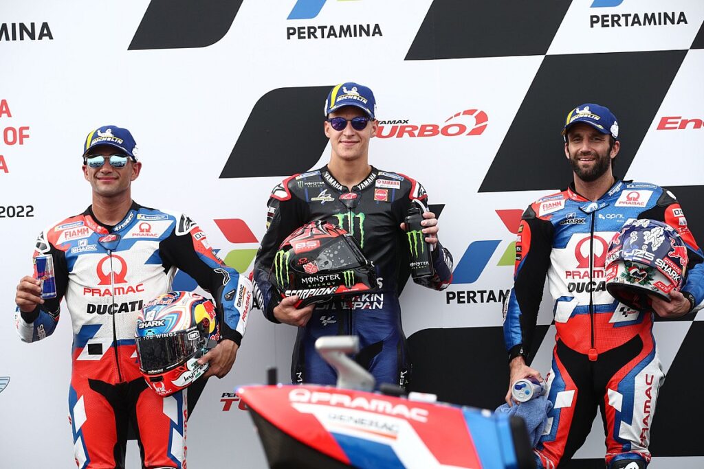 Quartararo on pole, Marquez 15th after crashes