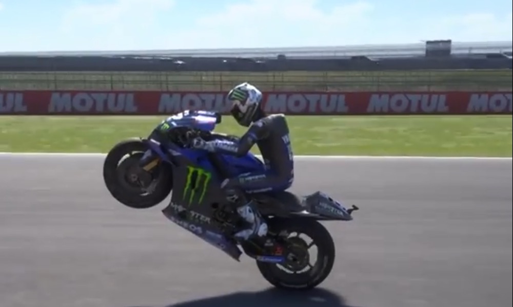 MotoGP, The perfect 'wheelie' by Vinales in Argentina, complete with 'stoppie'