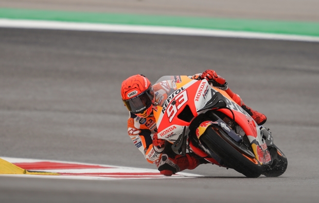 Repsol Honda Team set the pace in wet Portimao with 1-2 on Friday