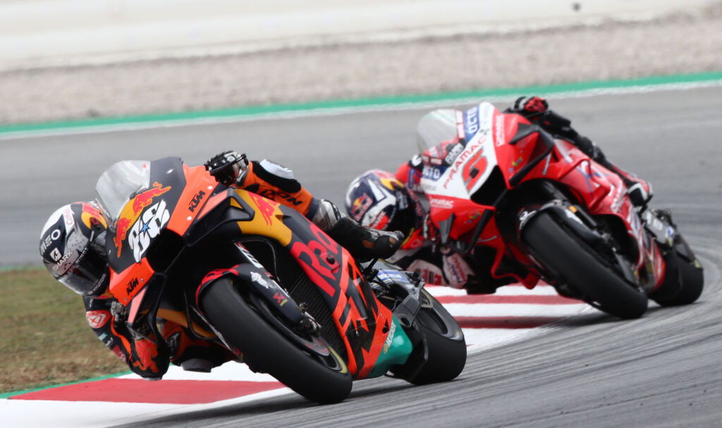 ... |  Oliveira upsets Quartararo to take unexpected KTM win