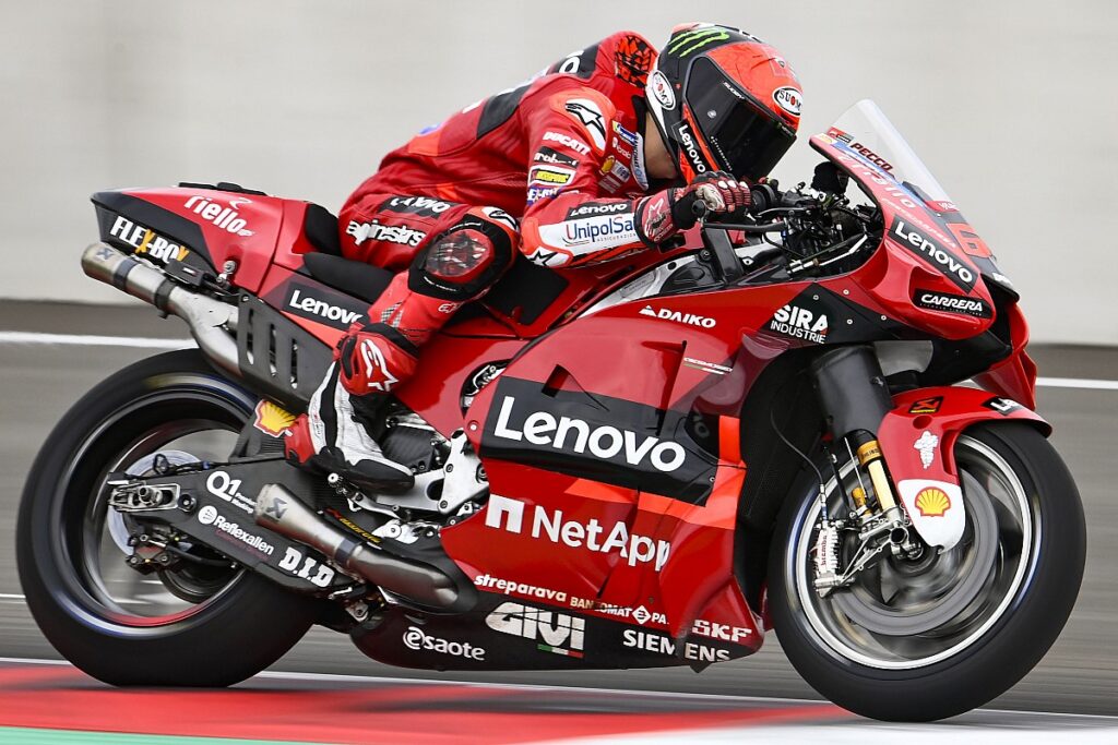 Factory Ducati riders switch to year-old MotoGP engines for 2022