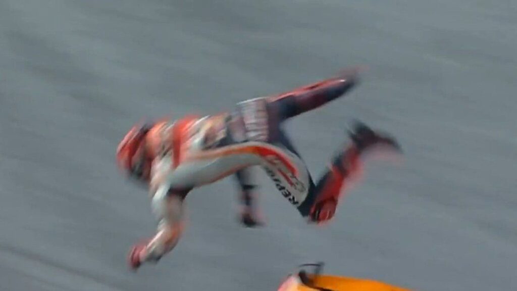 Marc Marquez Crashes Again as Fabio Quartararo Finds Some Pace